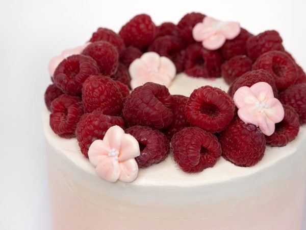 Raspberry Flower Cake