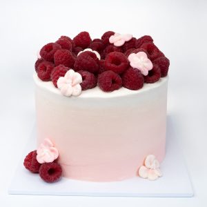 Raspberry Flower Cake