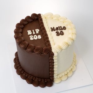 Half and Half Cake