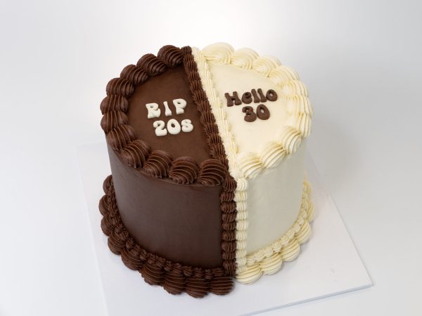 Half and Half Cake